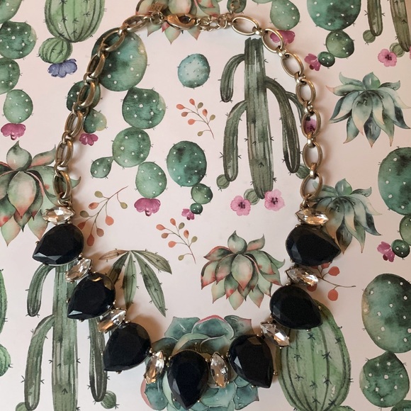 J. Crew Jewelry - J Crew Navy Blue Statement Necklace